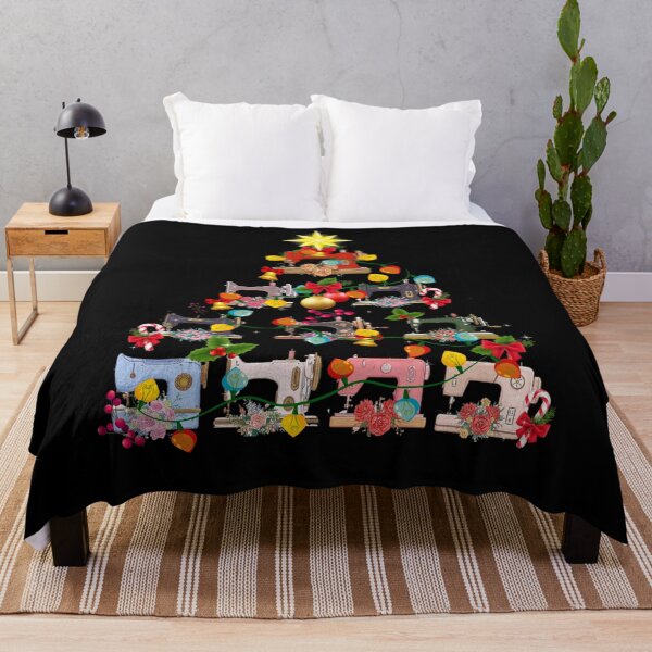 Item preview, Sewing Machines Christmas Tree Quilt Sewing Lovers designed and sold by Teeloony.