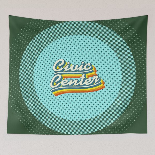 Item preview, Civic Center | Retro Rainbow designed and sold by retroready.