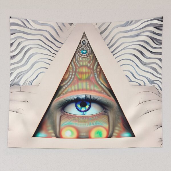 Item preview, Illuminated Vision (5) - Trippy Psychedelic Eye designed and sold by TheThirdEye.