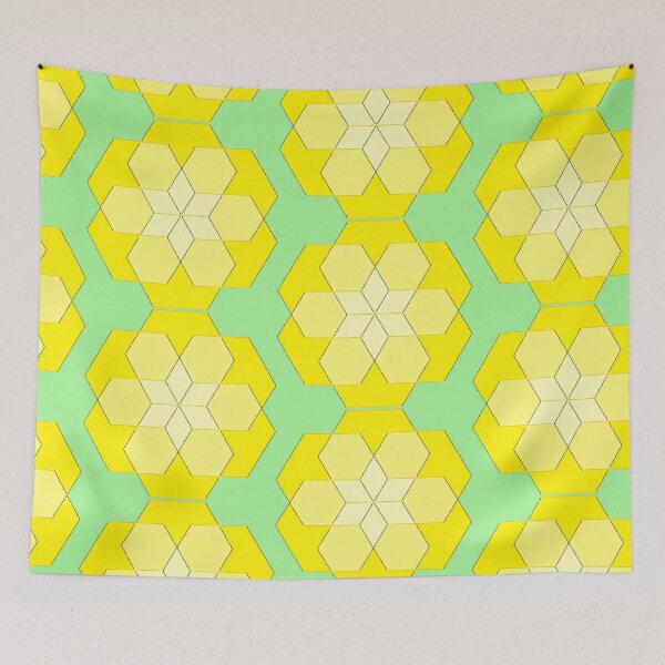 Item preview, yellow  hexagon color  designed and sold by miaterinka.