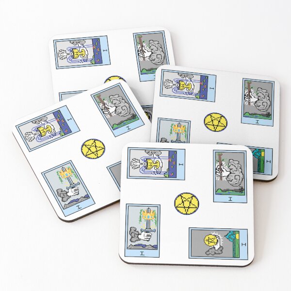 Item preview, Pixel Waite Tarot Minor Arcana Aces - 74th Sticker Pack and Magnets designed and sold by Pixel Waite.