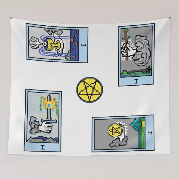 Item preview, Pixel Waite Tarot Minor Arcana Aces - 74th Sticker Pack and Magnets designed and sold by Pixel Waite.