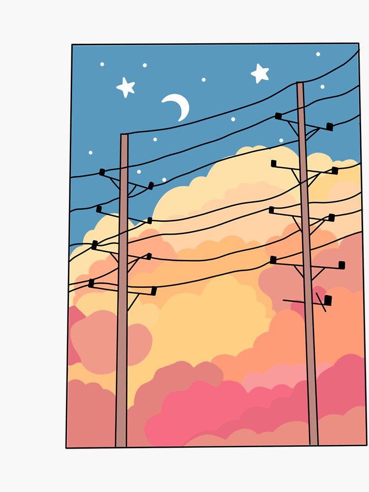 "Night Sky Light " Sticker for Sale by ToStockwell Redbubble