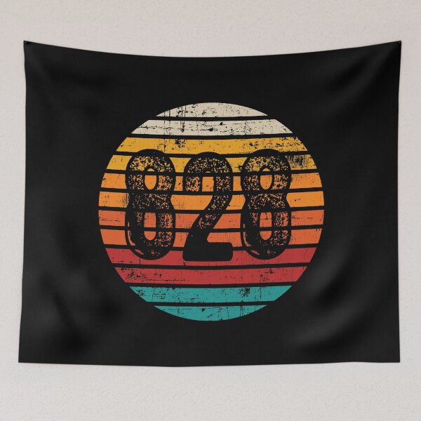 Item preview, Distressed Vintage Sunset 828 Area Code designed and sold by Gold Wings Tees.