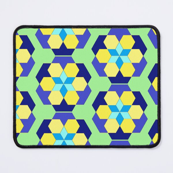 Item preview, star blue yellow hexagon color designed and sold by miaterinka.