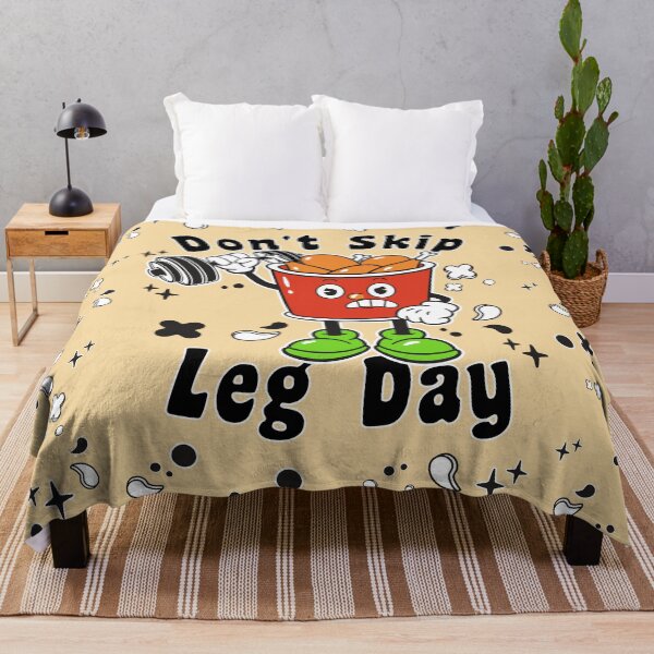 Item preview, Don't Skip Leg Day - Workout Vintage Cartoon Weightlifting designed and sold by Gay-Koala.