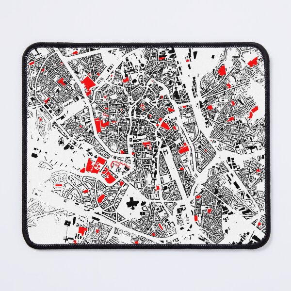 Item preview, Map of Gent, Belgium, with its schools in color designed and sold by jean-nicolas.