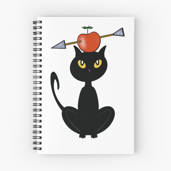 Item preview, Cat with apple and arrow on head designed and sold by BusyMonkeys.