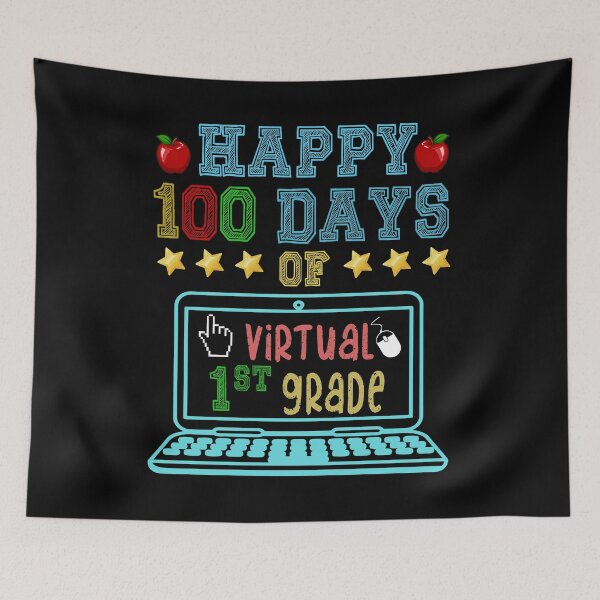 Item preview, Happy 100 Days of Virtual First Grade - 100th day of school  designed and sold by DosuIsora.