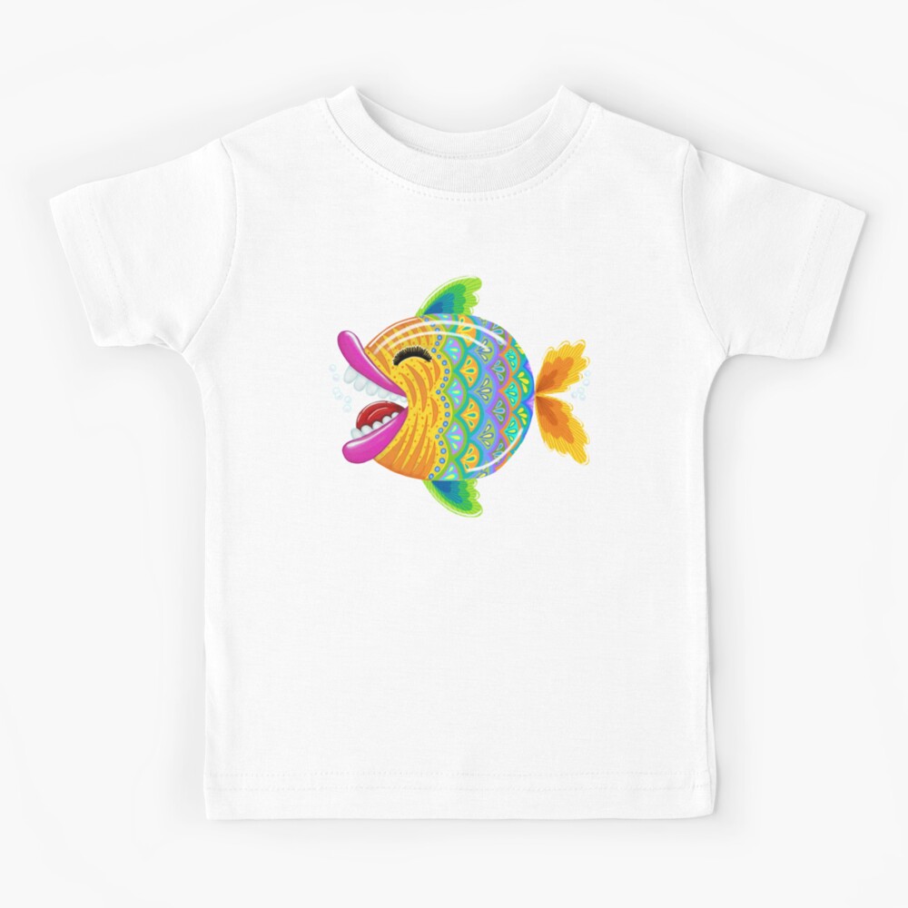 Weird Fish Kids Spratz Printed T Shirt