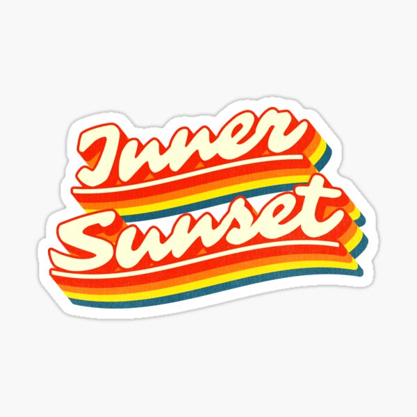 Item preview, Inner Sunset | Retro Rainbow designed and sold by retroready.