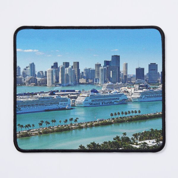 Item preview, Miami, Florida - Miami Skyline & Port of Miami designed and sold by leemcnut.