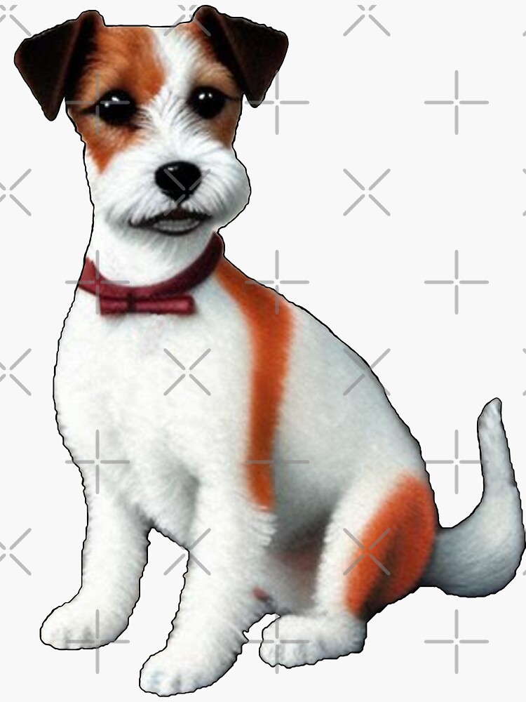 "Cute Jack Russel Terrier wire coat" Sticker for Sale by tchilipepper