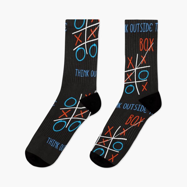 Item preview, Think outside the box, tic tac toe motivational design.  designed and sold by t1n3333.