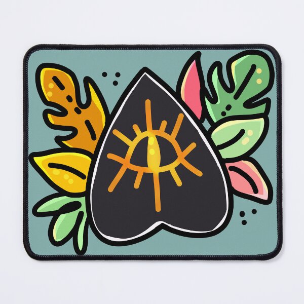 Item preview, Witchy Ouija Spirit Board Planchette & Leaves (Spring / Pastel) designed and sold by almaasi.