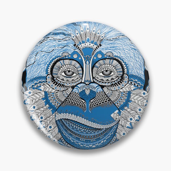 Item preview, Blue legendary monkey designed and sold by snowgirlshop.