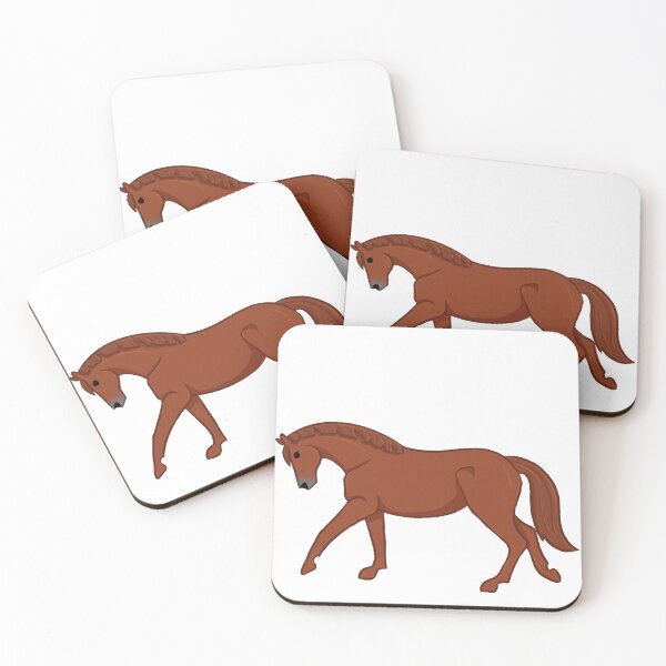 Item preview, Chestnut horse cantering designed and sold by Art By Drina.