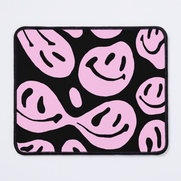 Item preview, pink distorted smiley faces designed and sold by chloe j.