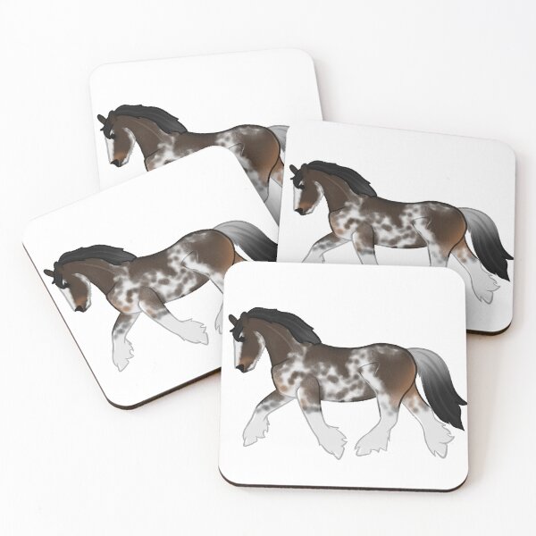 Item preview, Trotting Sabino Irish Cob horse designed and sold by Art By Drina.