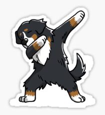 Funny Dabbing Bernese Mountain Dog Sticker
