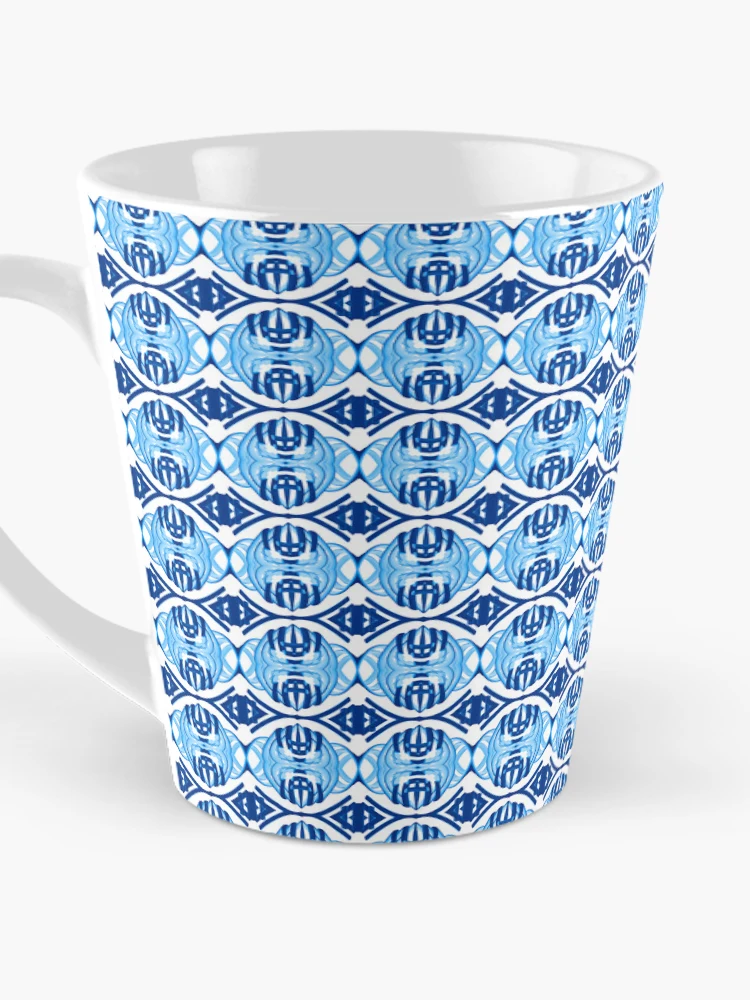 Thumbnail 3 of 4, Coffee Mug, Blue pattern art designed and sold by Work of art Shop.