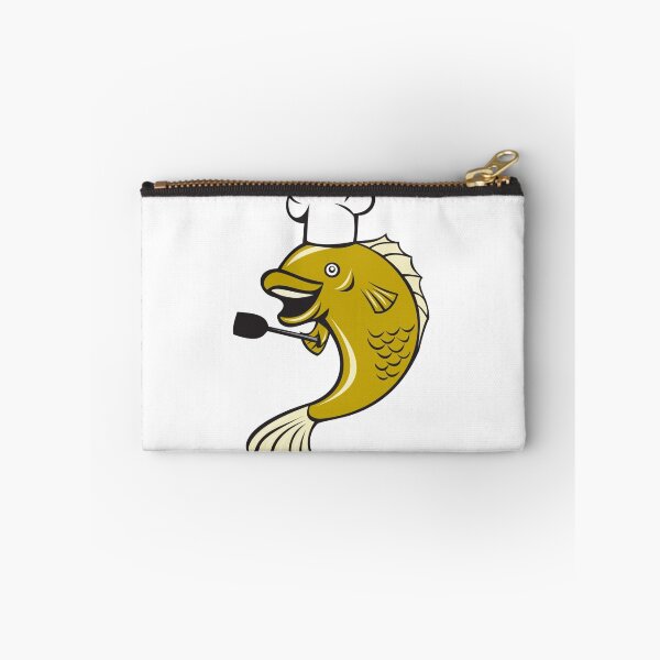 Item preview, Cook Chef Largemouth Bass Fish Spatula Cartoon designed and sold by patrimonio.