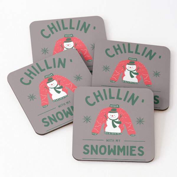 Item preview, Chillin with my snowmies Christmas winter snowman design designed and sold by t1n3333.
