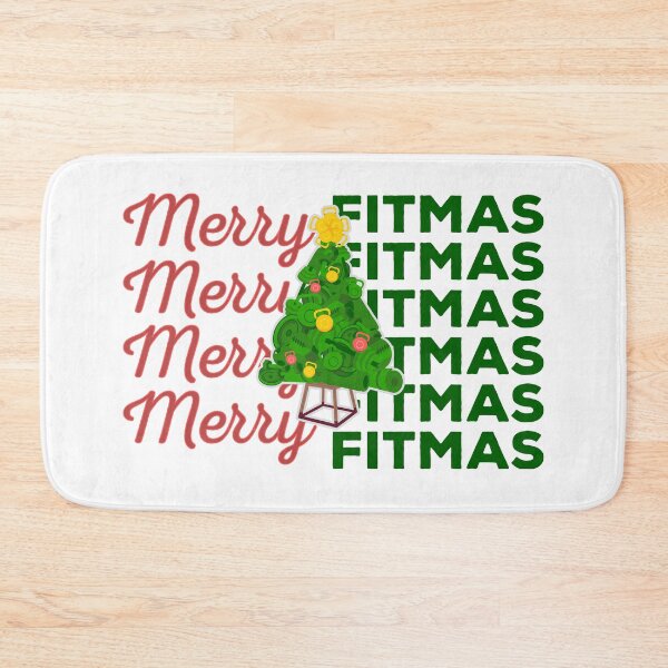 Item preview, Merry Fitmas - Christmas Holiday Workout Fitness Equipment in Christmas Tree designed and sold by Gay-Koala.