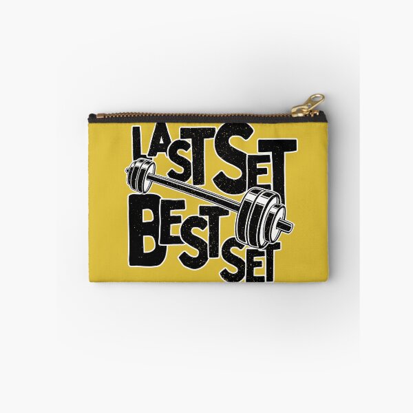 Item preview, Last Set Best Set - Workout Motivational Shirt with Barbell designed and sold by Gay-Koala.