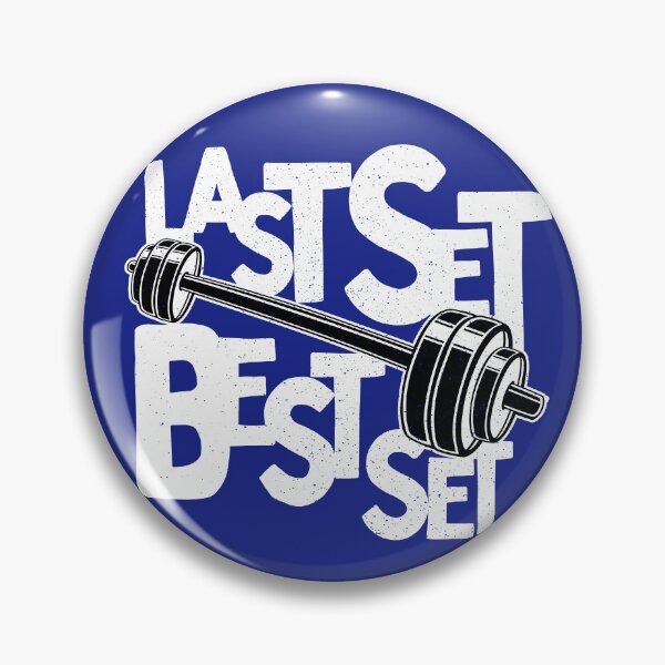 Item preview, Last Set Best Set - Workout Motivational Shirt with Barbell White designed and sold by Gay-Koala.
