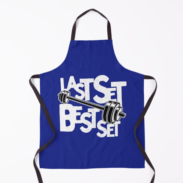 Item preview, Last Set Best Set - Workout Motivational Shirt with Barbell White designed and sold by Gay-Koala.