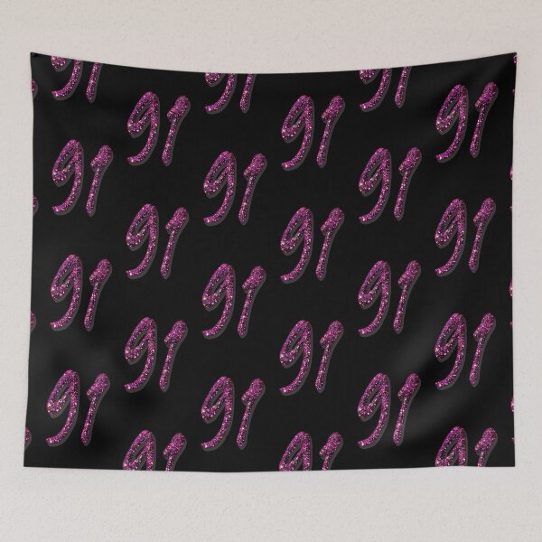 Item preview, 91 purple glitter numbers designed and sold by GlamourChick.
