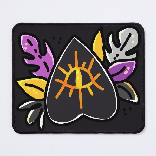 Item preview, Witchy Ouija Spirit Board Planchette & Leaves (Nonbinary Flag) designed and sold by almaasi.
