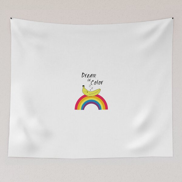 Item preview, Dream in Color banana sleeping on Rainbow designed and sold by Enhance  Imagination.
