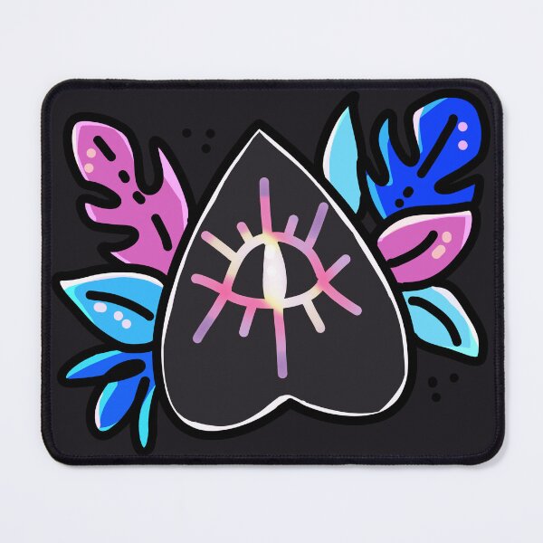 Item preview, Witchy Ouija Spirit Board Planchette & Leaves (Winter / Trans Flag) designed and sold by almaasi.