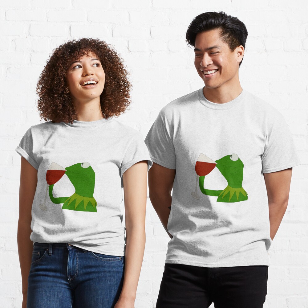 Discover Kermit nippt am Wein Classic T-Shirt
