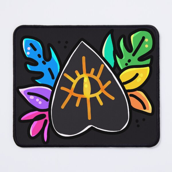 Item preview, Witchy Ouija Spirit Board Planchette & Leaves (Rainbow) designed and sold by almaasi.