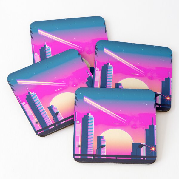 Item preview, City skyline with sunset designed and sold by citypopstudio.