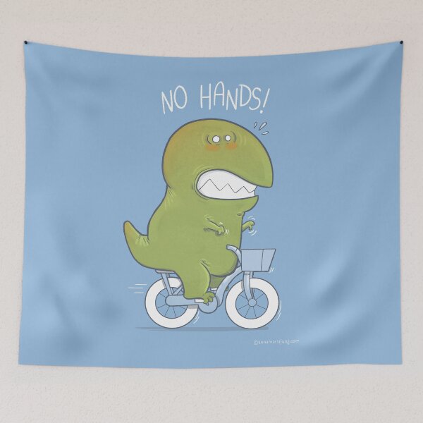 Item preview, T-Rex Tries Biking designed and sold by Queenmob.