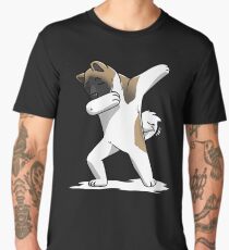 Funny Dabbing Akita Dog Men's Premium T-Shirt