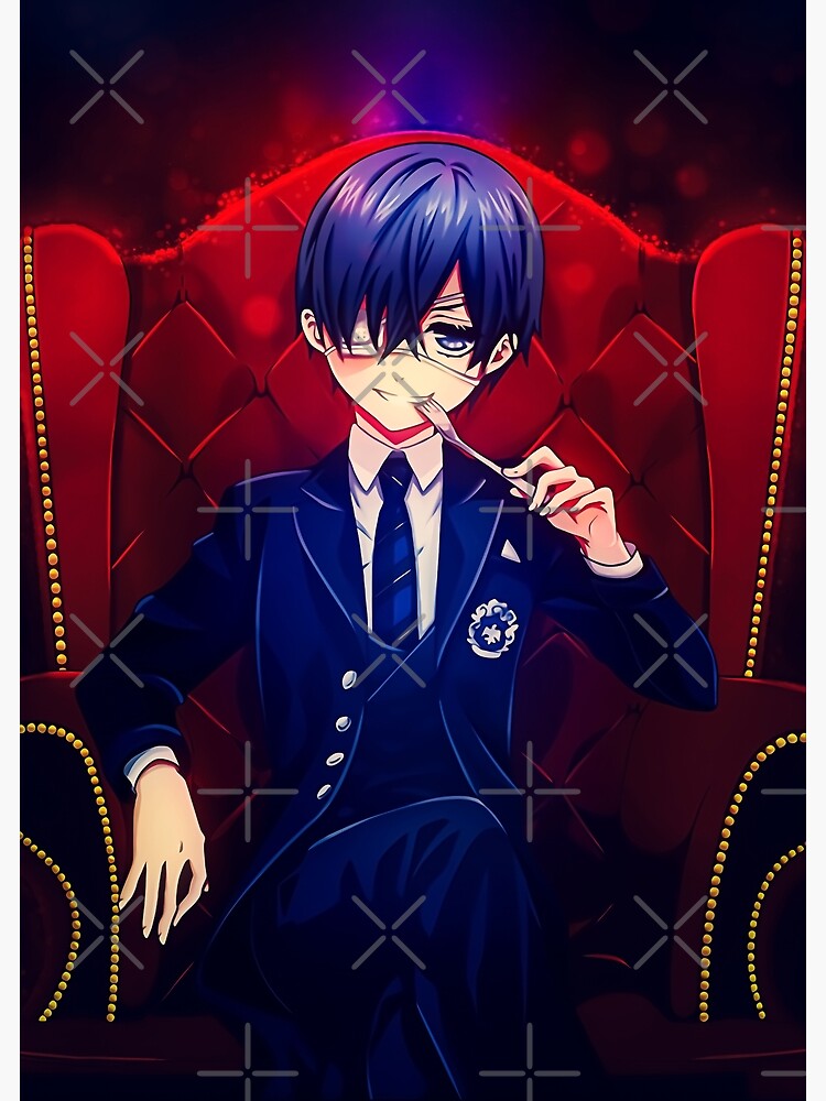 Ciel Phantomhive Black Butler Fine Art Anime