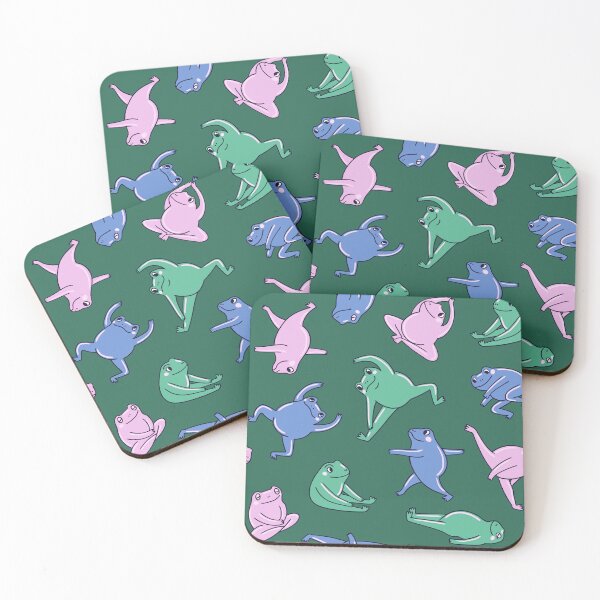 Item preview, Yoga frog pattern designed and sold by Alenka Karabanova.