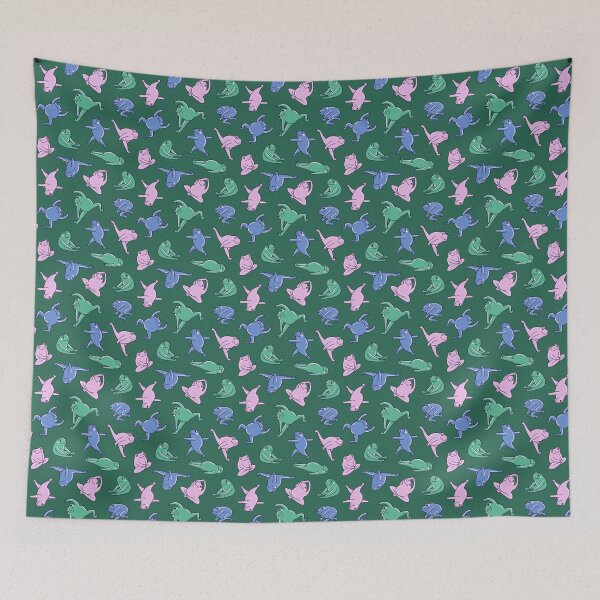 Item preview, Yoga frog pattern designed and sold by Alenka Karabanova.