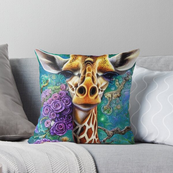 Item preview, African Giraffe, Giraffe in Flower mane designed and sold by Huesoffun.