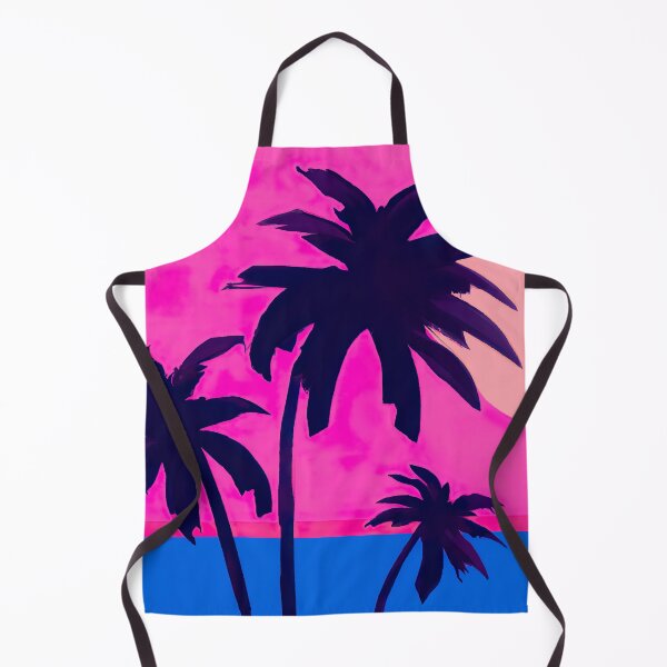 Item preview, Sunset over the water with palm trees designed and sold by citypopstudio.