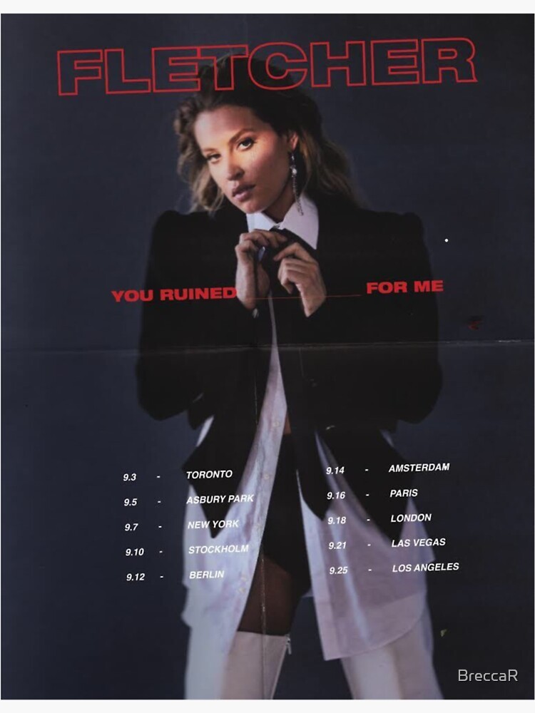 "FLETCHER TOUR" Sticker for Sale by BreccaR Redbubble