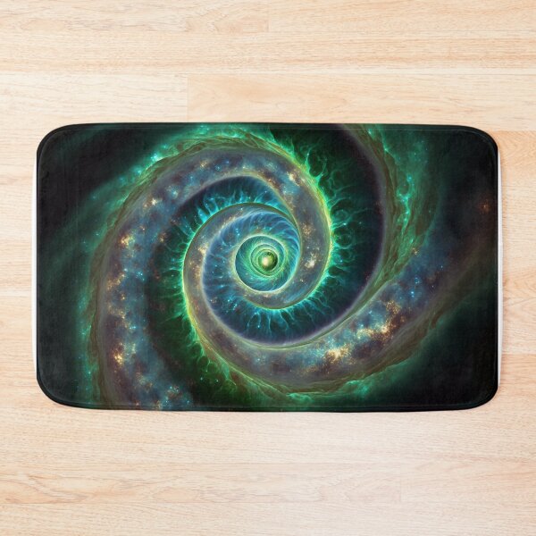 Item preview, Green blue Spiral galaxy - gas nebula designed and sold by CreativeHabbit.