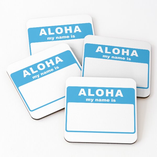 Item preview, Aloha, My Name Is tag (blue) designed and sold by conform.