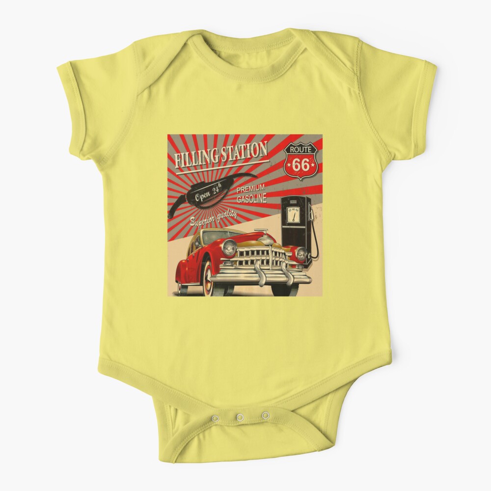 Route 66 Oklahoma - Baby Short Sleeve Onesie