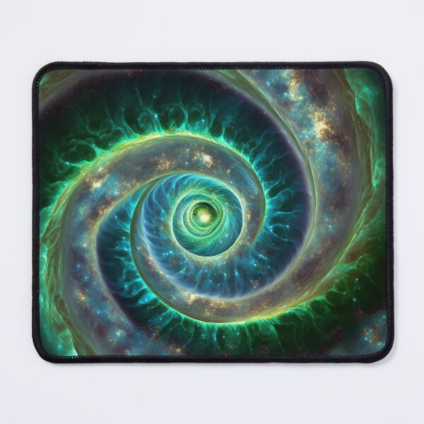 Item preview, Green blue Spiral galaxy - gas nebula designed and sold by CreativeHabbit.